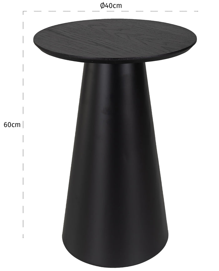 Richmond Interiors Jazz Ronde Bijzettafel Zwart
