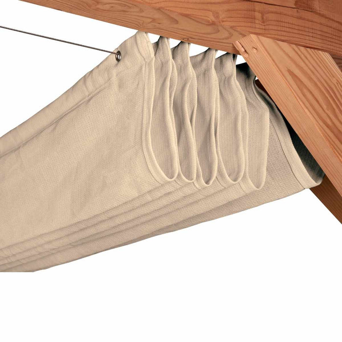 Harmonica schaduwdoek - 290 x 300 cm - Gebroken Wit