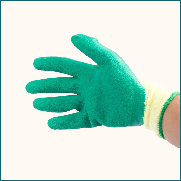 HIXA Tuinhandschoenen 2 Stuks Extra Grip Latex Groen One Size
