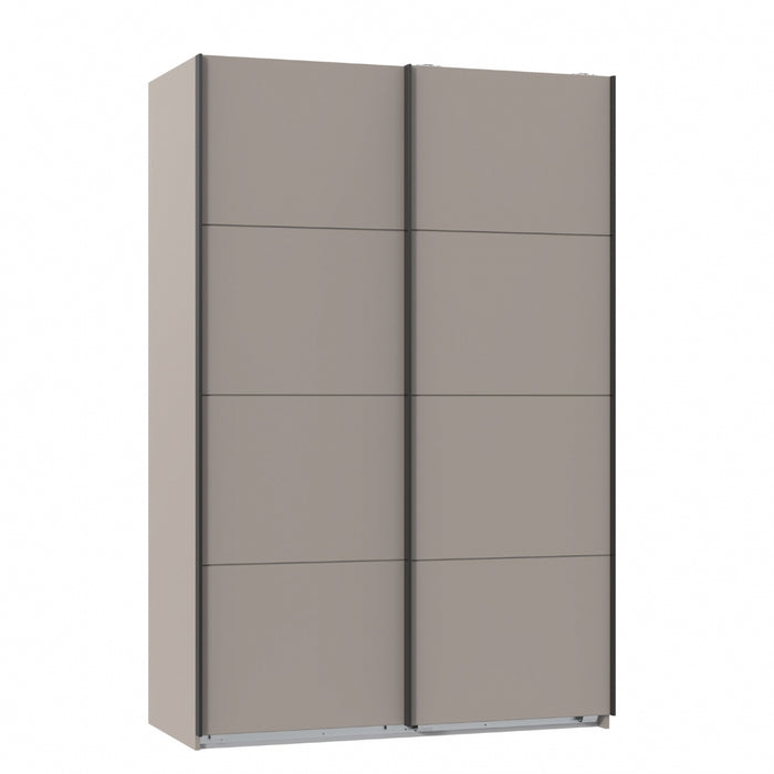 Kledingkast Aalst - Taupe - Hout - 135x210x65cm (BxHxD)