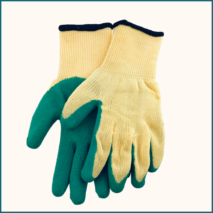 HIXA Tuinhandschoenen 2 Stuks Extra Grip Latex Groen One Size
