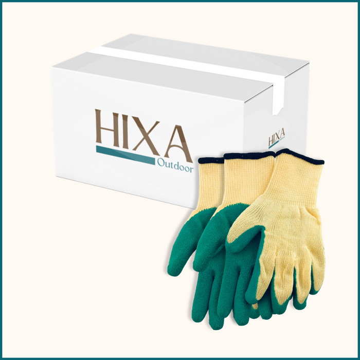 HIXA Tuinhandschoenen 2 Stuks Extra Grip Latex Groen One Size