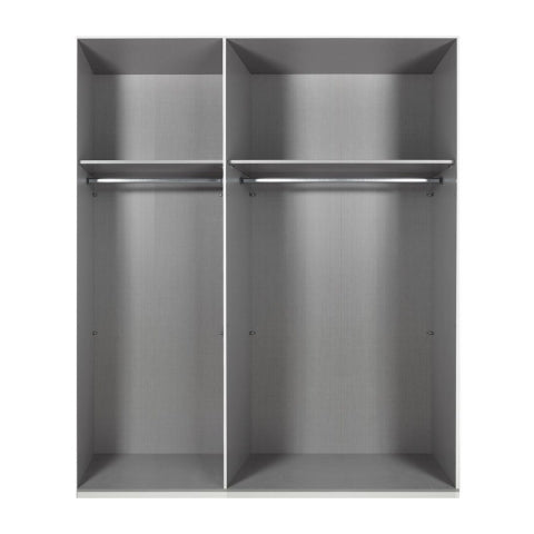 Kledingkast Aalst - Taupe - Hout - 135x210x65cm (BxHxD)