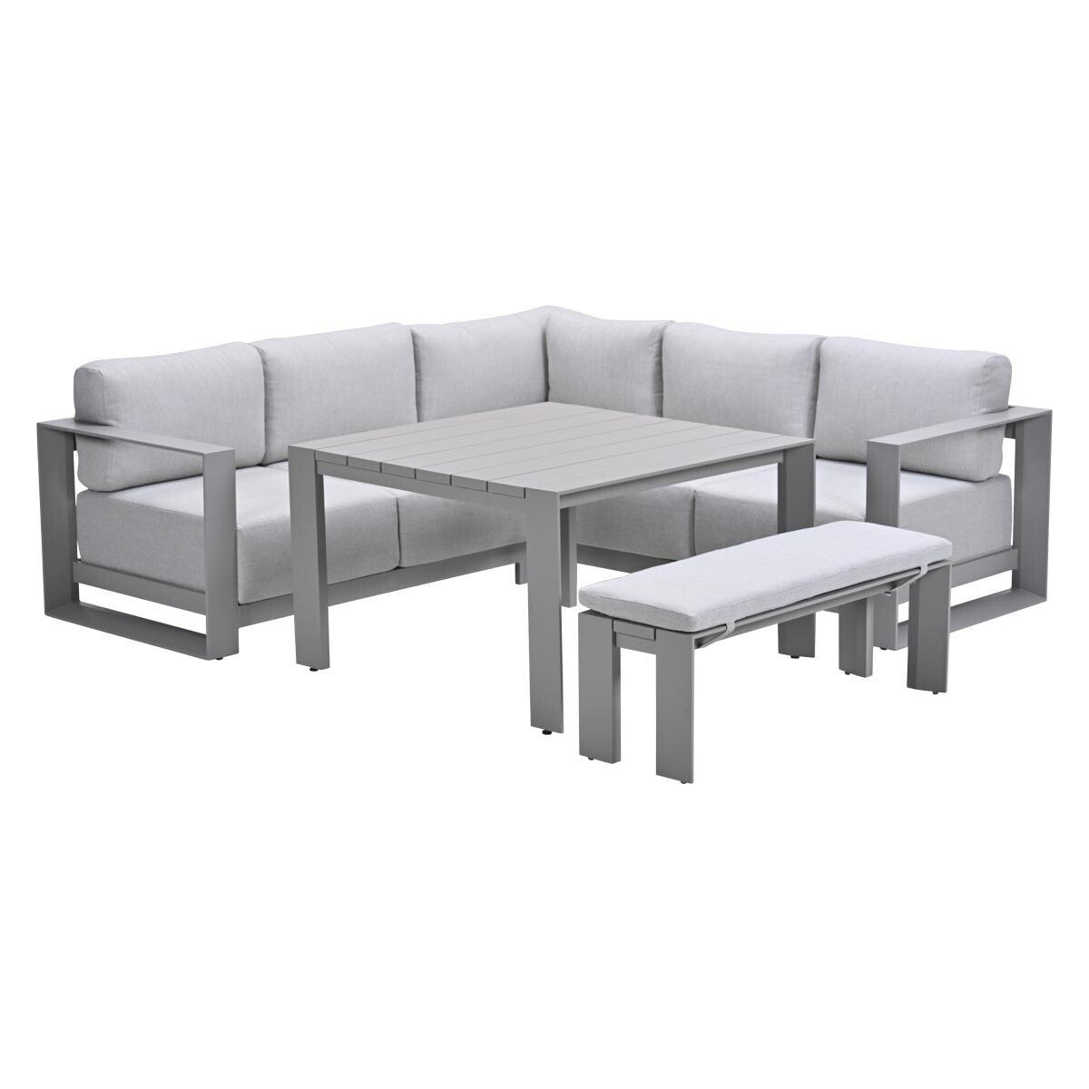 Garden Impressions Malakka lounge dining set 5-delig - taupe