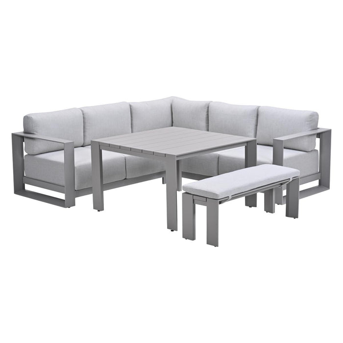 Garden Impressions Malakka lounge dining set 5-delig - taupe