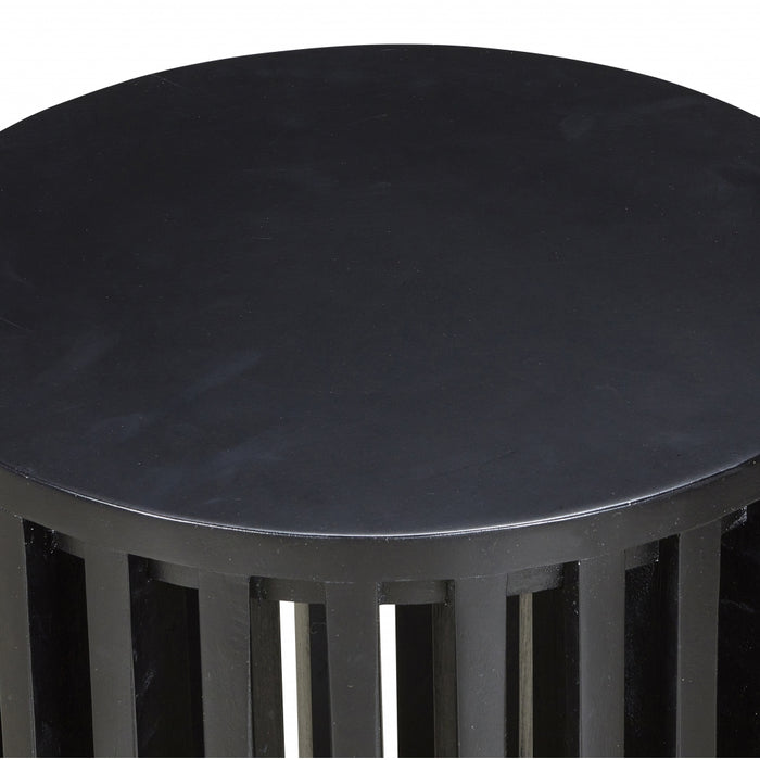 Bijzettafel Capelle - Zwart - Hout - 35x48x35cm (BxHxD)