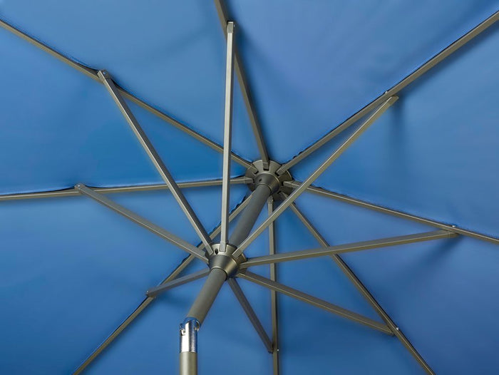 Platinum Riva stokparasol 3.5 m. rond - Ecru met voet en hoes