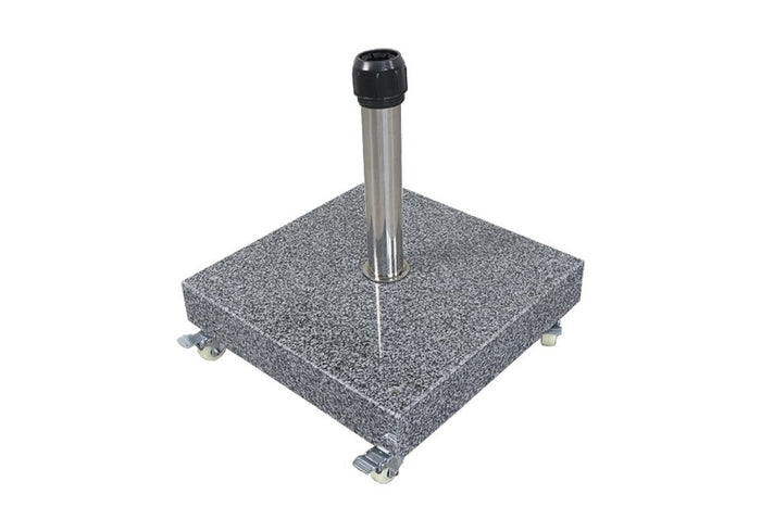Platinum Riva stokparasol 3.5 m. rond - Ecru met voet en hoes