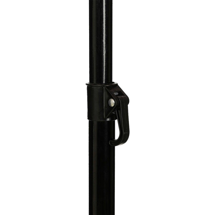 Edelman Mitchell parasol hart zwart - Ø220 x 238 cm