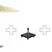 Set ronde Manilla parasol - met voet en hoes - 250 cm - Ecru