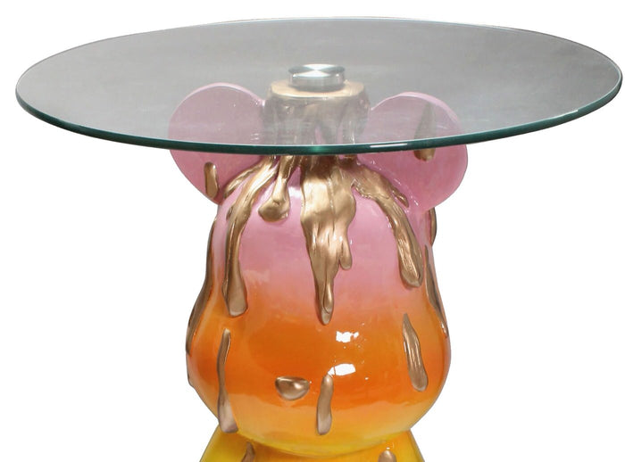 Richmond Interiors Ebba Glazen Bijzettafel Beer-Vormig