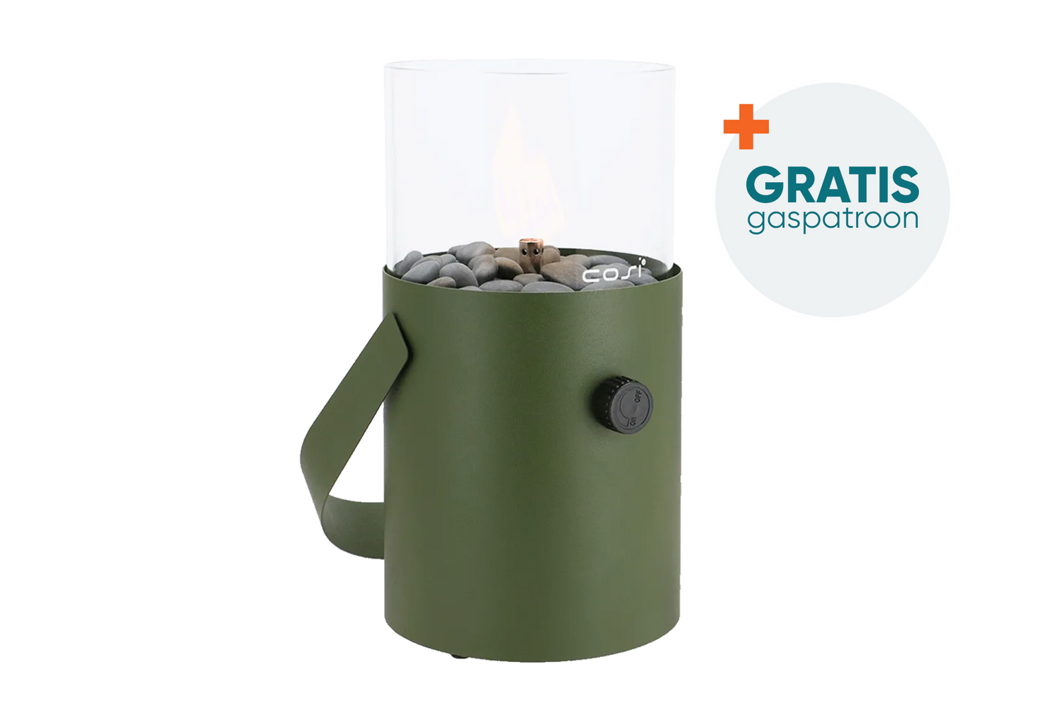 Cosiscoop Moss Green - Original - gaslantaarn met gaspatroon