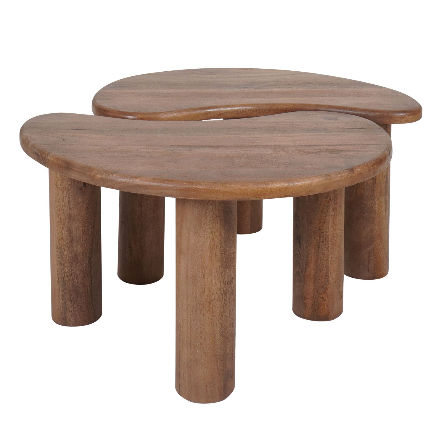 Home67 - Salontafel Lina - Mangohout - Set van 2