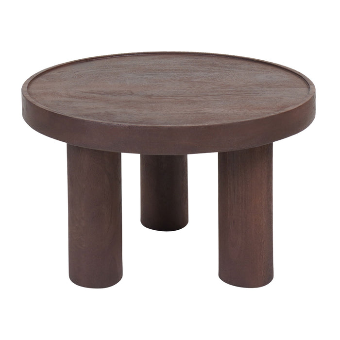 Home67 - Salontafel Tias ø60 cm - Espresso Mangohout