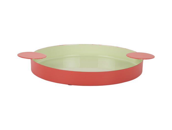 Present Time - Dienblad Double Funky Medium - Green & Red
