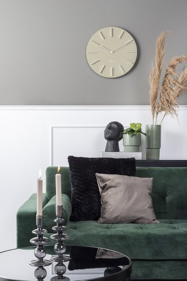 2x Present Time Candle Holder Glass Art Rings Large Black