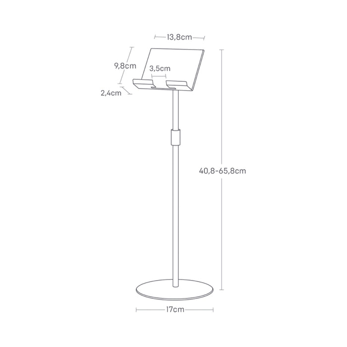 Yamazaki Tablet Standaard - Hoogte Verstelbaar - Smart - Zwart