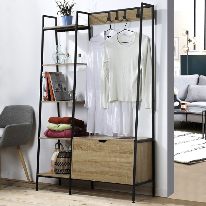 Calicosy - Kledingkast LEXIE met Schoenenkast - H160 cm