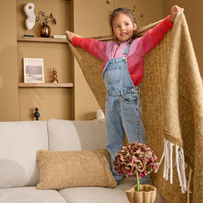 Dutch Decor plaid LIBBE - 130x170 cm Tobacco Brown