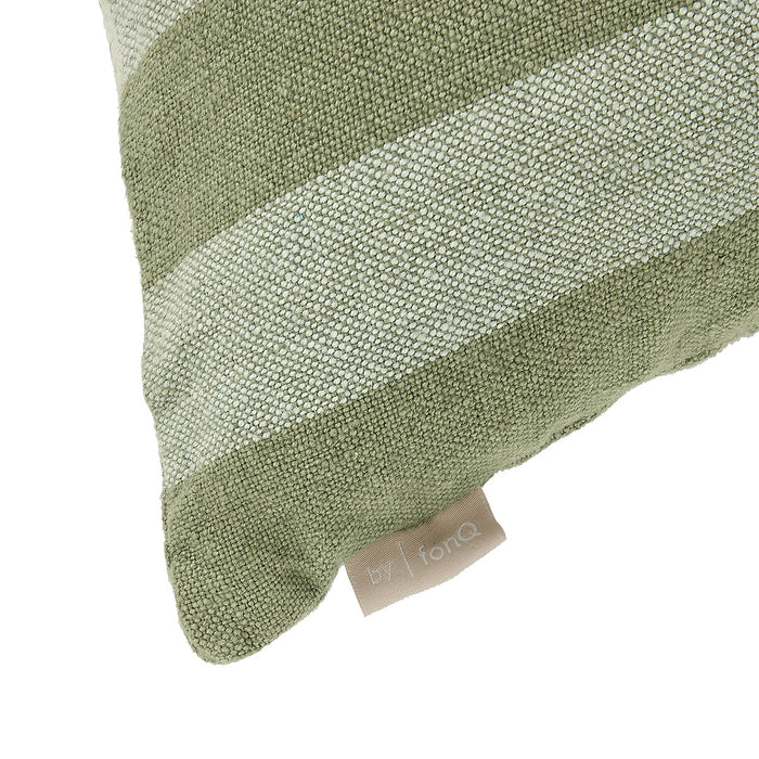by fonQ Linen Stripe Sierkussen 40 x 60 cm - Groen