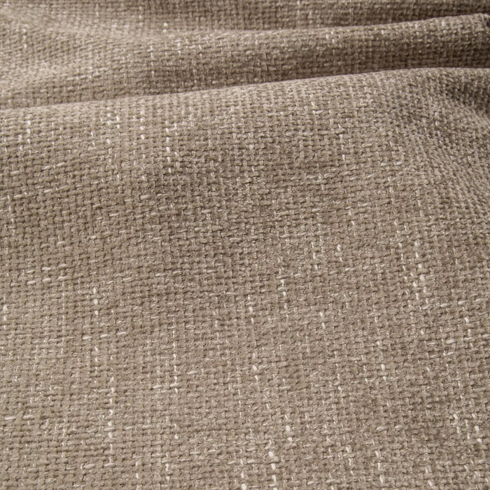 Rechte beige fluwelen hoekbank