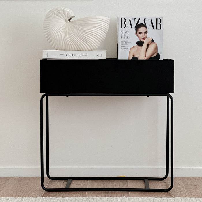 QUVIO planten tafel | planten bak - Zwart