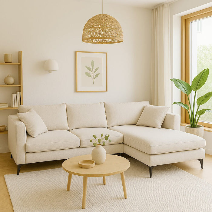 Hoekbank Jimmy creme rechts Kare Design