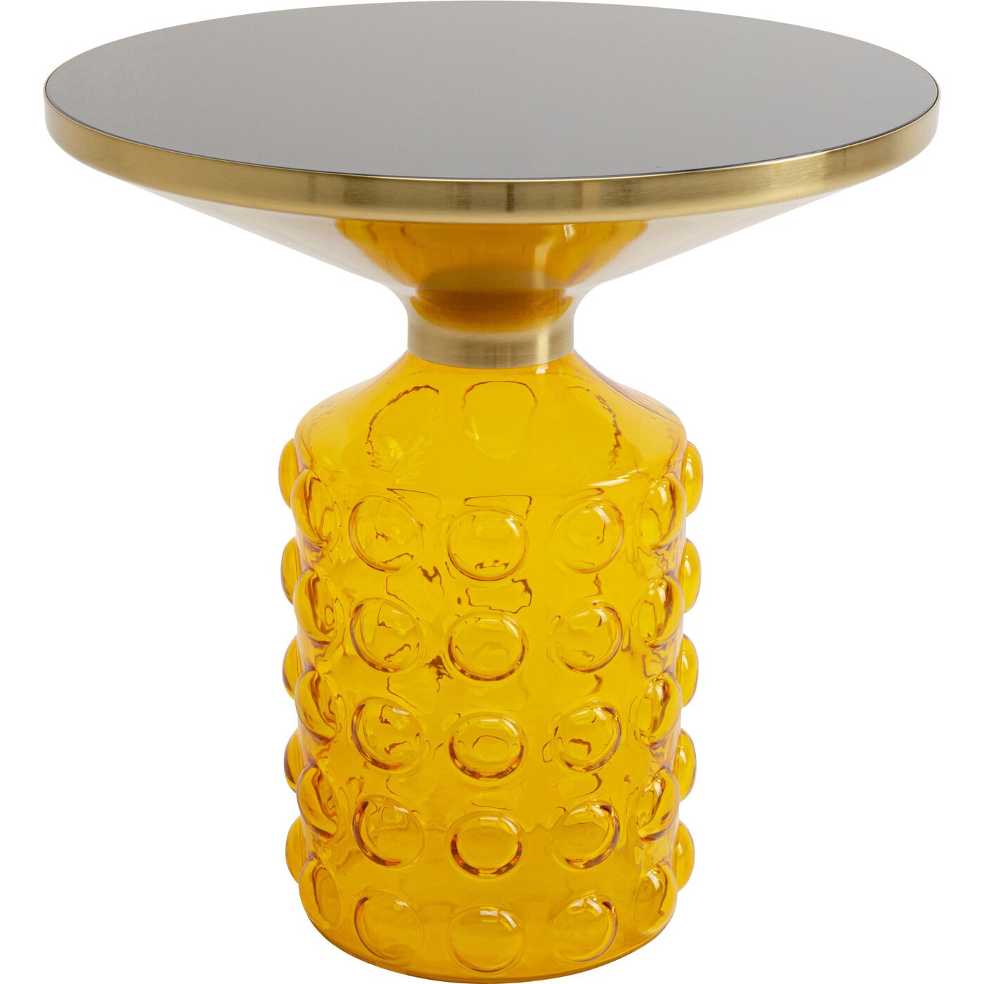 Kare Design Lola Bijzettafel - geel - Ø50cm