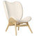 Umage A Conversation Piece Tall fauteuil naturel eiken, Teddy White