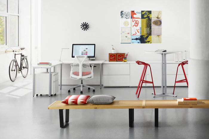 Stool One barkruk large zwart