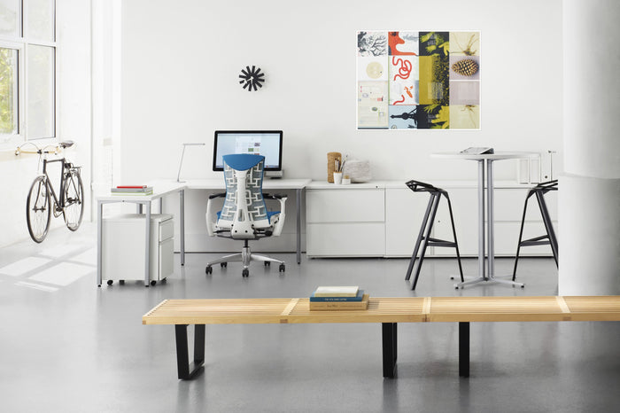 Stool One barkruk large zwart