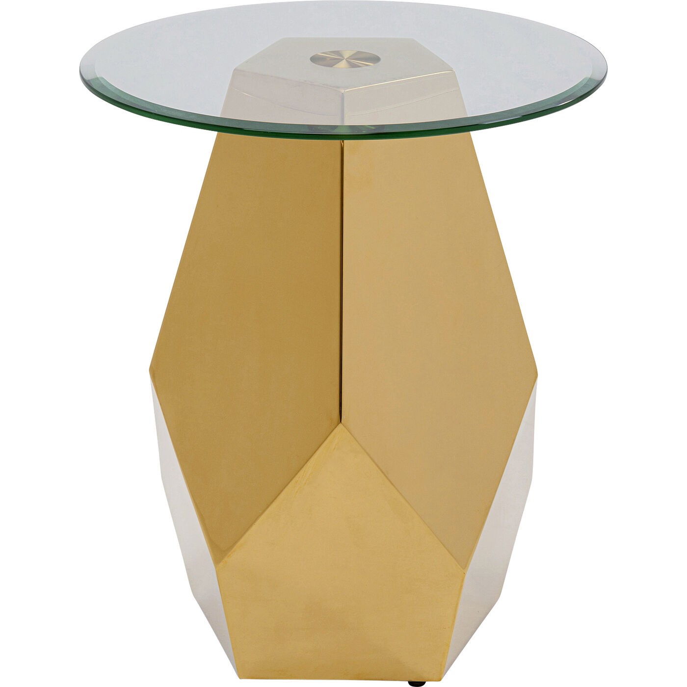 Kare Design Ricchezza Bijzettafel - goud - Ø45cm