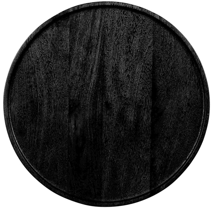 PTMD Bijzettafel Veas - 50x50x50 cm - Hout - Zwart