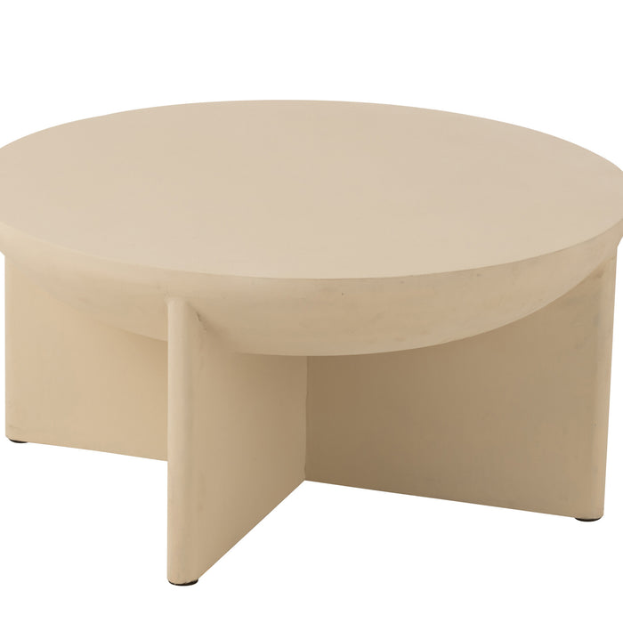 J-Line salontafel Halfy - mangohout - wit