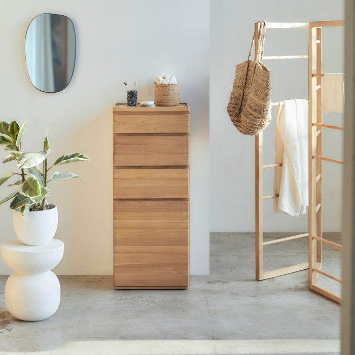 Tikamoon - Kolomkast in massief teakhout Nino