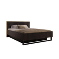 Meubella Tweepersoonsbed Monor - Zwart eiken - 160x200 cm - Met gaslift