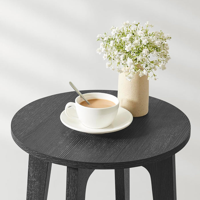 ACAZA Bijzettafel - Nachtkastje - Kleine Salontafel - Zwart - 50x40x40 cm - Banktafel