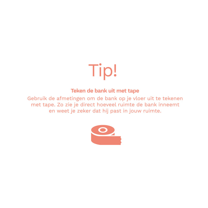 by fonQ Move 2,5-zitsbank - Ronding Links - Zand