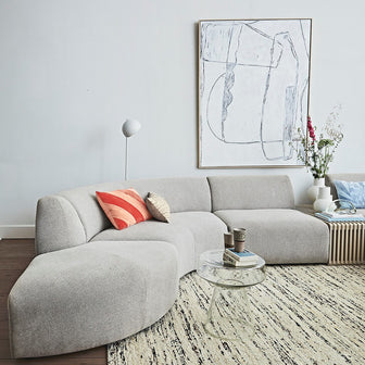 HKliving Striped Velvet Sierkussen 40 x 60 cm - Rood/Roze