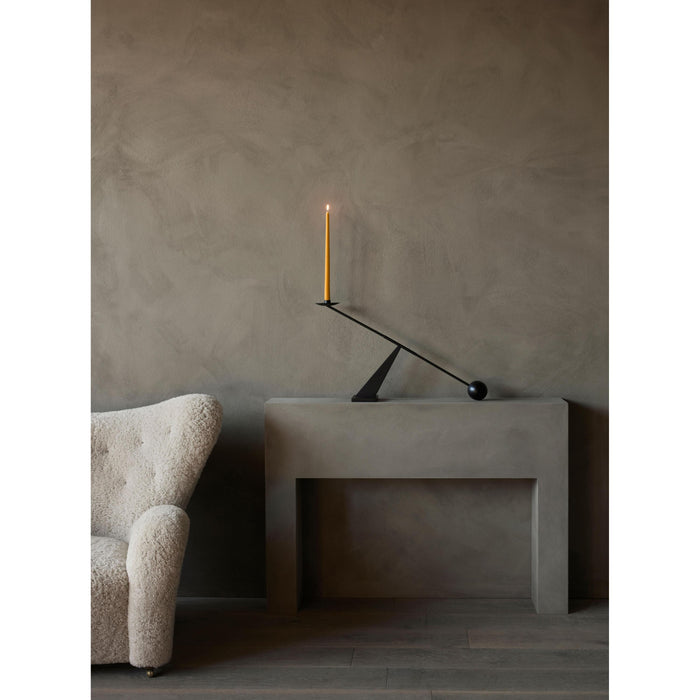 Audo Copenhagen Spire Smooth Tapered kaarsen H38 set van 6 Ivory