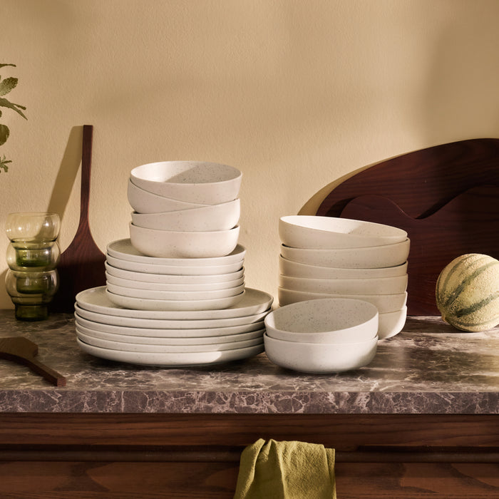 by fonQ Loods Serviesset 24-delig - Mat Crème