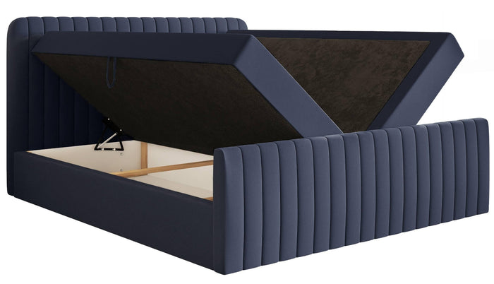 NADUVI Collection Boxspring Adrien chenille met opbergvak 160x200