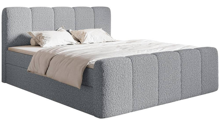 NADUVI Collection Boxspring Chloe 140x200 bouclé met opbergvak
