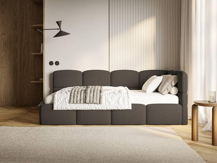 NADUVI Collection Jeugdbed incl matras Chloe rechts bouclé 90x200 met