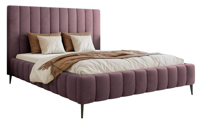 NADUVI Collection Bedframe Flores velvet 140x200 met opbergvak