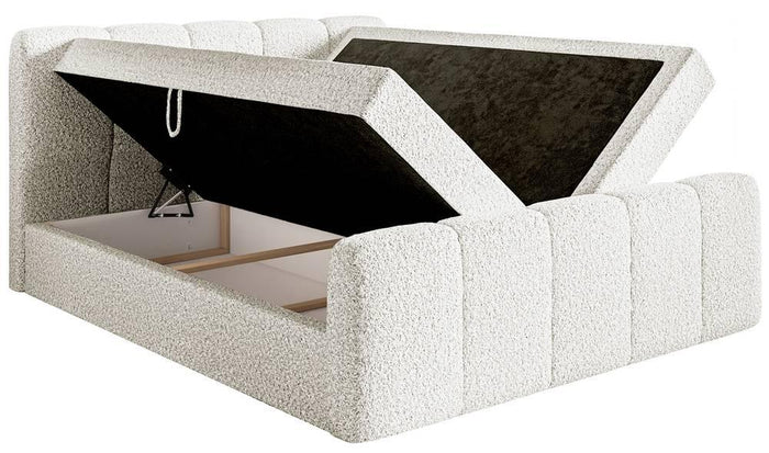 NADUVI Collection Boxspring Chloe 180x200 bouclé met opbergruimte