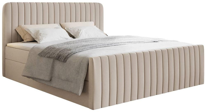 NADUVI Collection Boxspring Adrien chenille met opbergvak 140x200