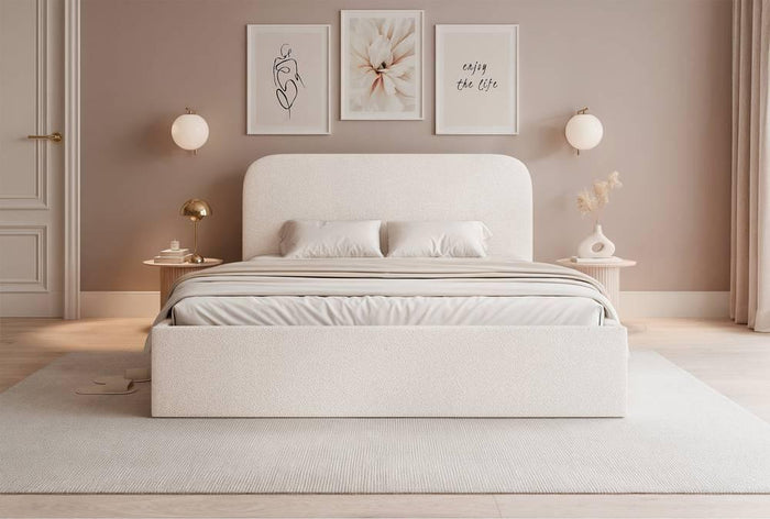 NADUVI Collection Bedframe Fia 160x200 chenille met opbergvak