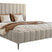 NADUVI Collection Bedframe Flores velvet 160x200 met opbergvak