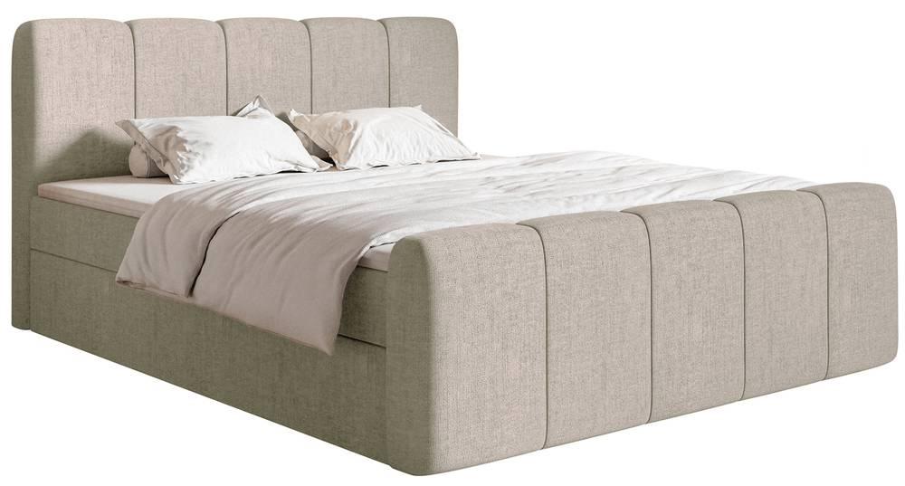 NADUVI Collection Boxspring Chloe 140x200 chenille met opbergruimte